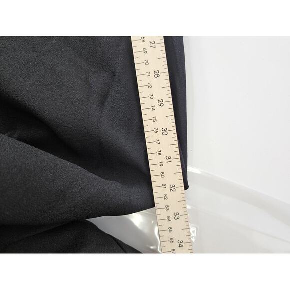 Venus Flowy Ruffle Flare Side Slit Pants Black Women’s Size 6 Beach Vacation - Picture 6 of 7